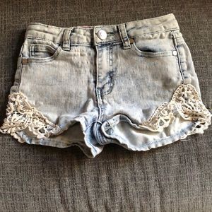 Light Wash Jean shorts.